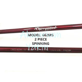 4077 BERKLEY CHERRYWOOD HD ONE PIECE / 2 PIECE SPINNING / CASTING FISHING  ROD