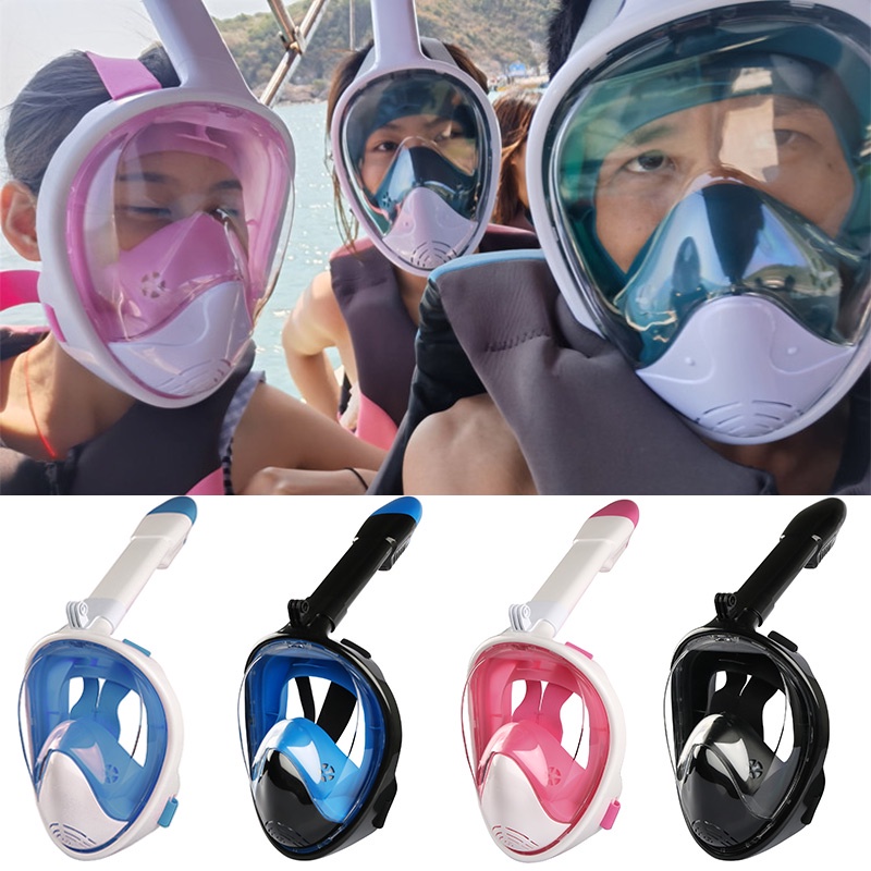 Full face snorkel mask cheap with glasses