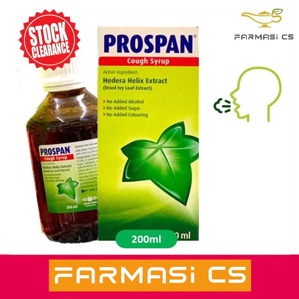 Prospan Cough Syrup 200ml EXP02/2027[ Hedera Helix Extract, Relief