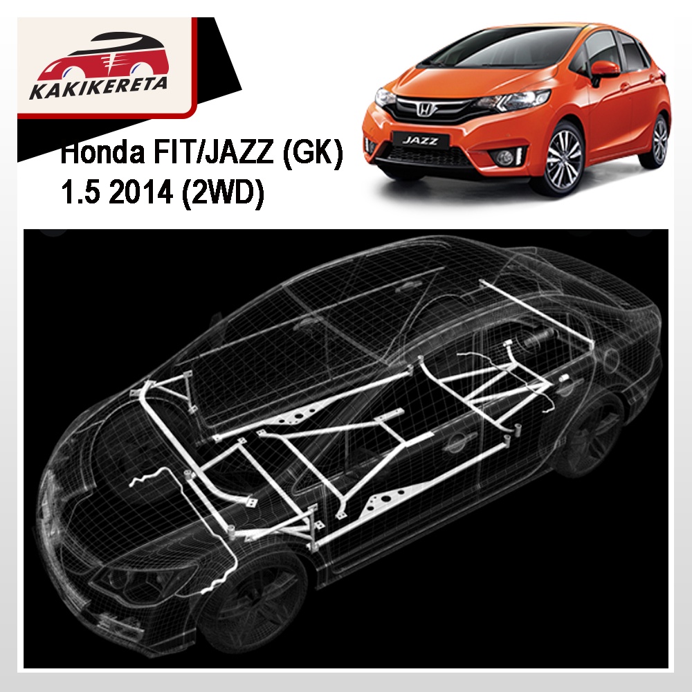 Honda FIT/JAZZ (GK) 1.5 2014 (2WD) 100%Original Ultra Racing Bar (FUII ...