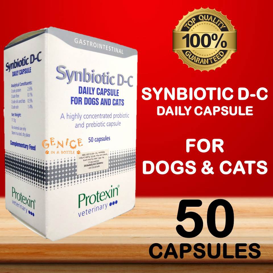 Synbiotic D-C Daily Capsule For Dog & Cat 50 Capsules (EXP: 03/2024 ...