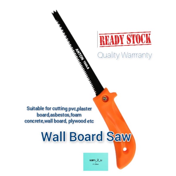 Wall Board Saw Mini Handsaw Gergaji Potong Plaster Ceiling Kayu