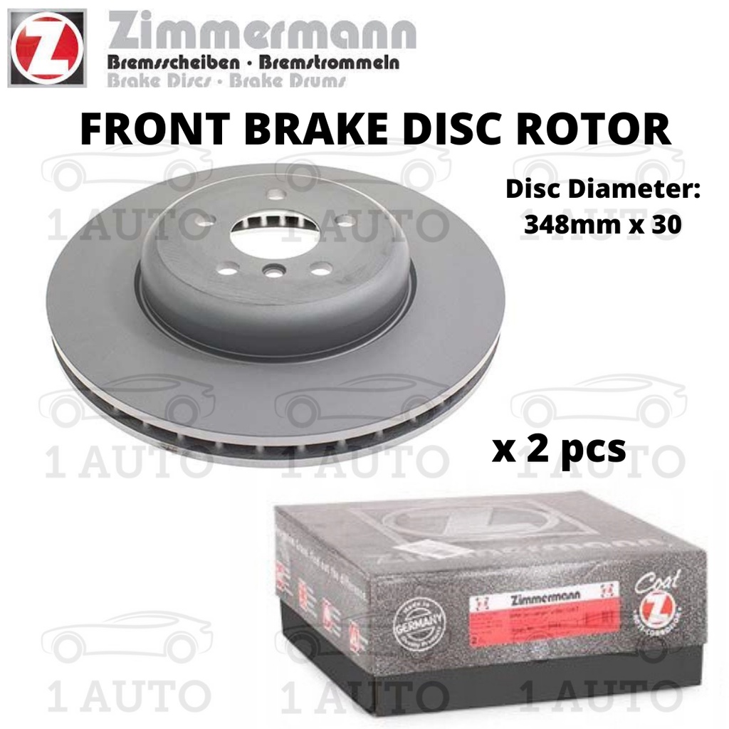 (MADE IN GERMANY) ZIMMERMANN FRONT BRAKE DISC ROTOR BMW G30 530i G20 330i 330e X3 30iX G01 X4