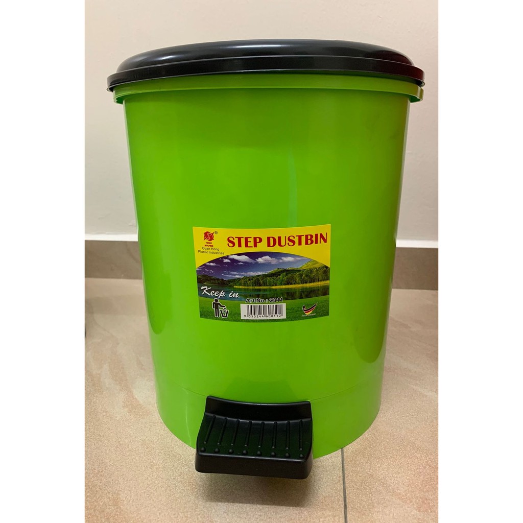 Step Dustbin / Tong Sampah Bakul Sampah Pijak / Office Dustbin ...