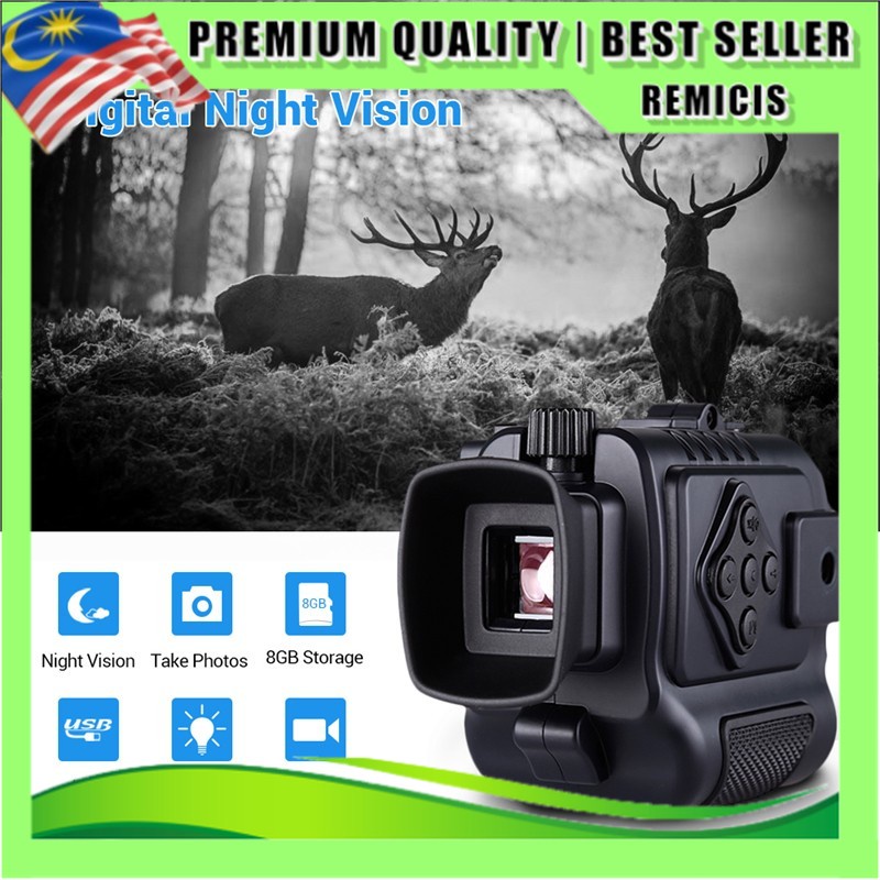 BOBLOV Digital night vision monocular Builtin 8GB card Shopee Malaysia