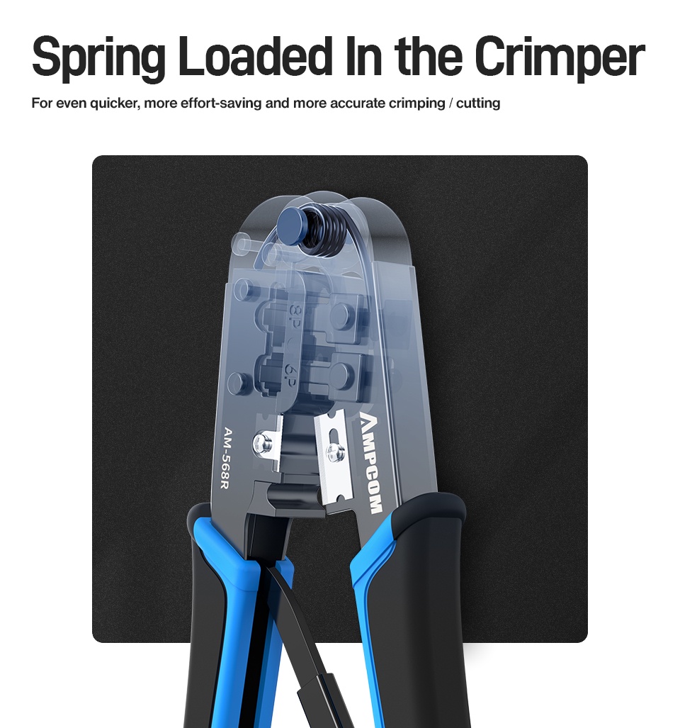 Ampcom crimper tool for 6p 8p rj 11 rj 12 rj 45 shopee malaysia