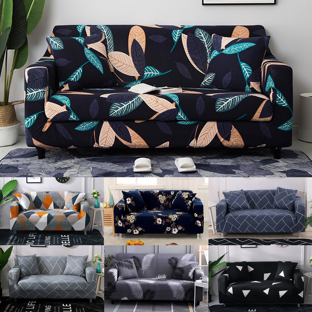 Stretch Slipcovers Sectional Elastic Stretch Sofa Cover for Living Room Couch Cover L shape