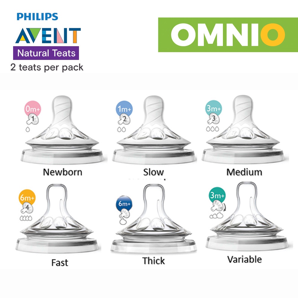 BEST DEAL Philips Avent NATURAL Baby Bottles Teats Extra Soft Teat