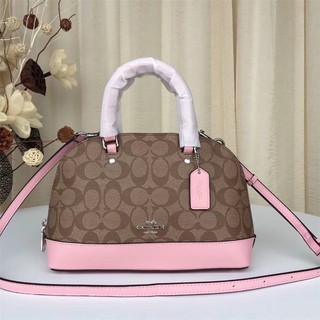 Coach Mini Sierra Satchel in Signature Coated Canvas 58295 