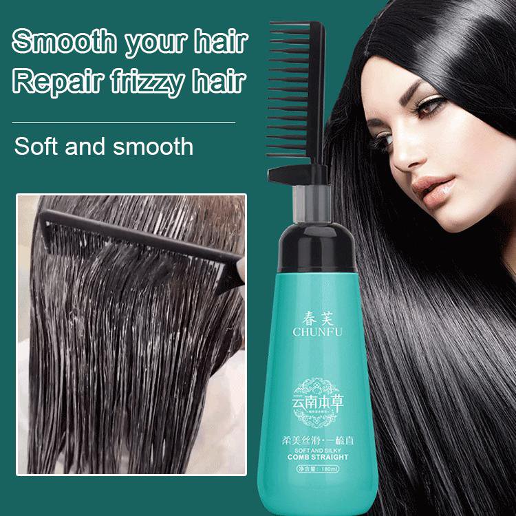 Natural permanent outlet hair straightening