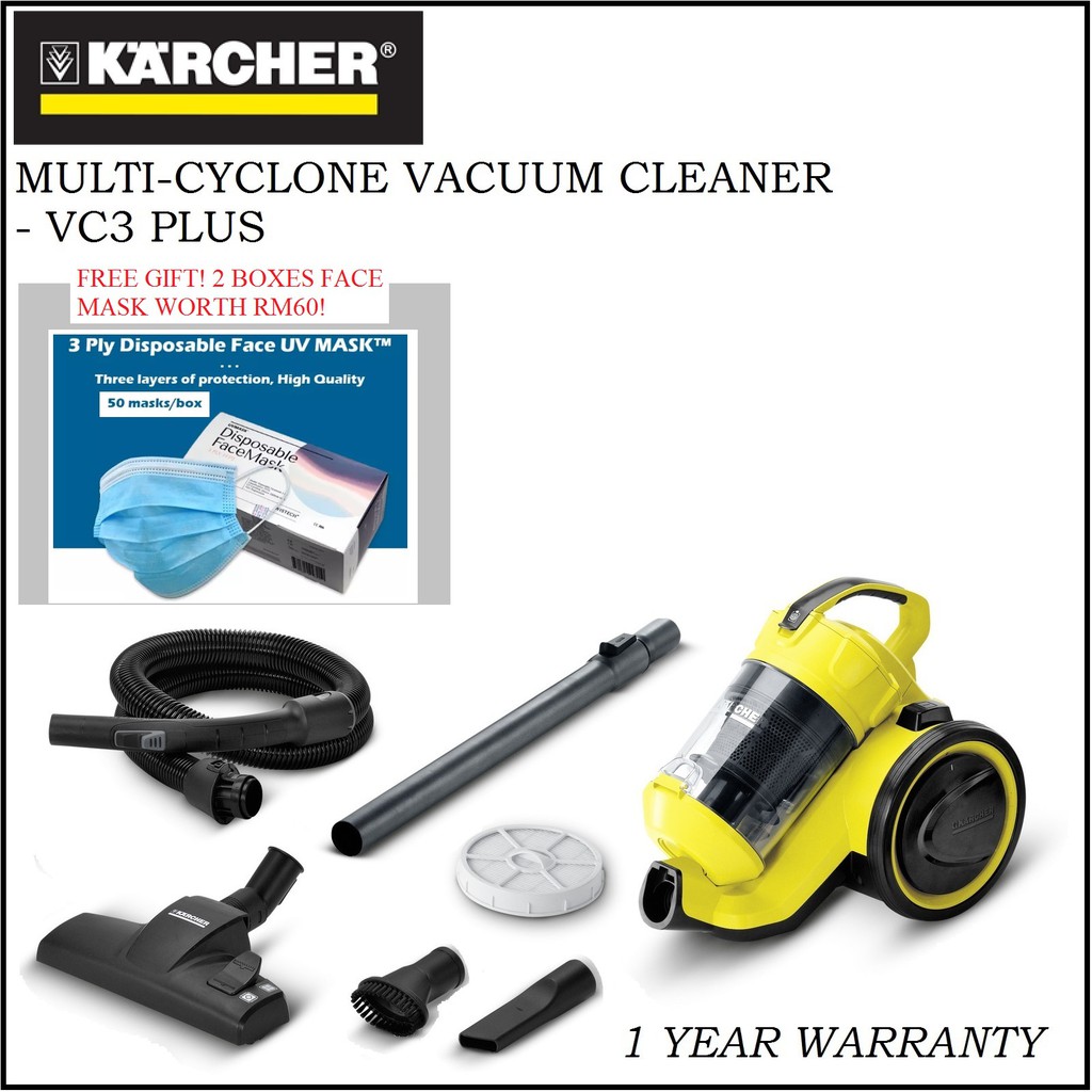 Karcher MultiCyclone Vacuum Cleaner Bagless (VC3 PLUS) Shopee Malaysia