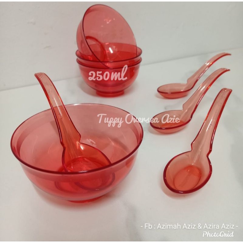 Peach Personal Bowl 450ml(4)/ Crystal Bowl 250ml Set(4)/ Spoon ...