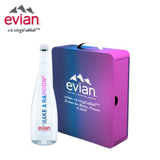 100 Authentic Make a Rainbow Evian X Virgil Abloh Limited Edition Mineral Water