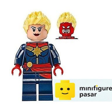 Lego Captain Marvel 76049 Red Sash Avengers Super Heroes Minifigure