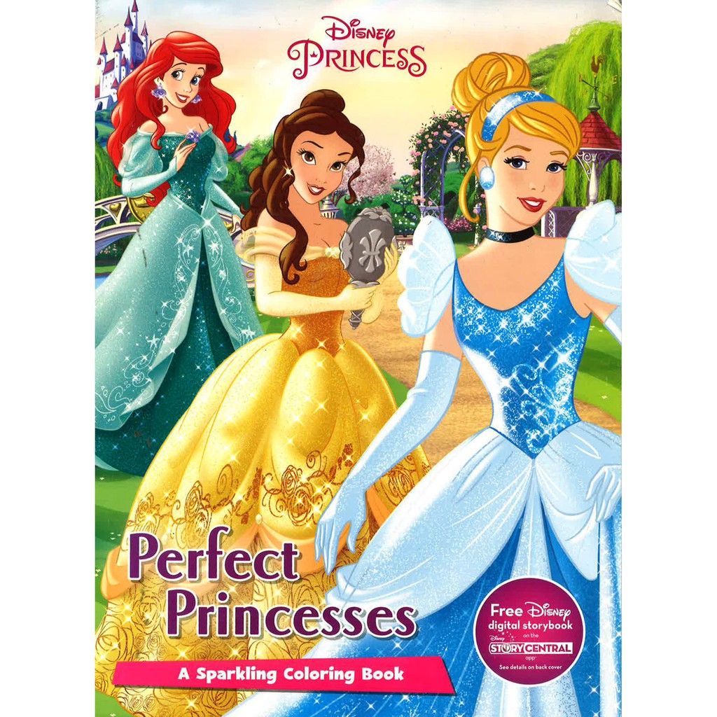 (BBW) Disney Princess Perfect Princesses: A Sparkling Coloring Book ...