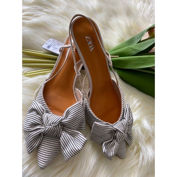 SLINGBACK HEEL RIBBON ON TOP | Shopee Malaysia
