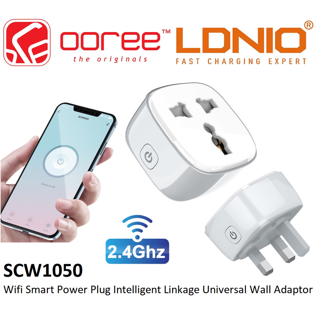 Prise WiFi Intelligente 2500W Ldnio SCW1050