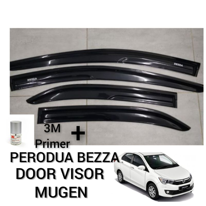 PERODUA BEZZA 2016-2022 Door Visor Mugen Air Press Window Wind ...