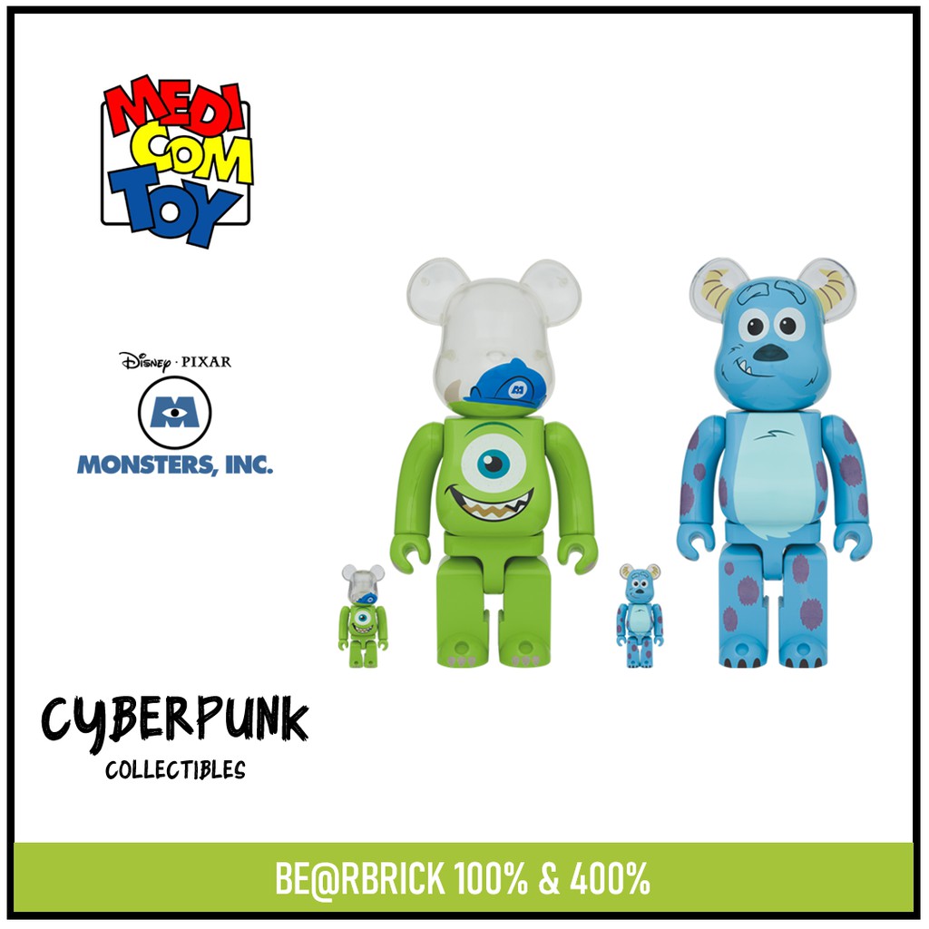 BE@RBRICK Bearbrick MIKE & SULLY 100％ & 400％ MONSTER INC. SET OF