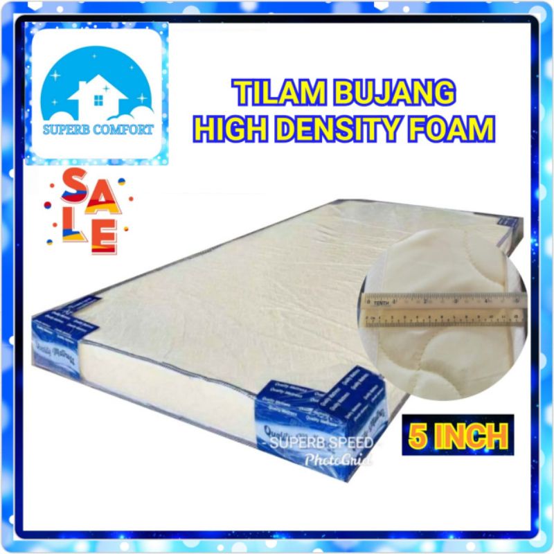 Free Bantal Tilam Bujang 4 And 5 High Density Foam Single Mattress Ready Stock Shopee