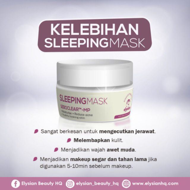 🌋 SLEEPING MASK PEMBUNUH JERAWAT🌋 Shopee Malaysia