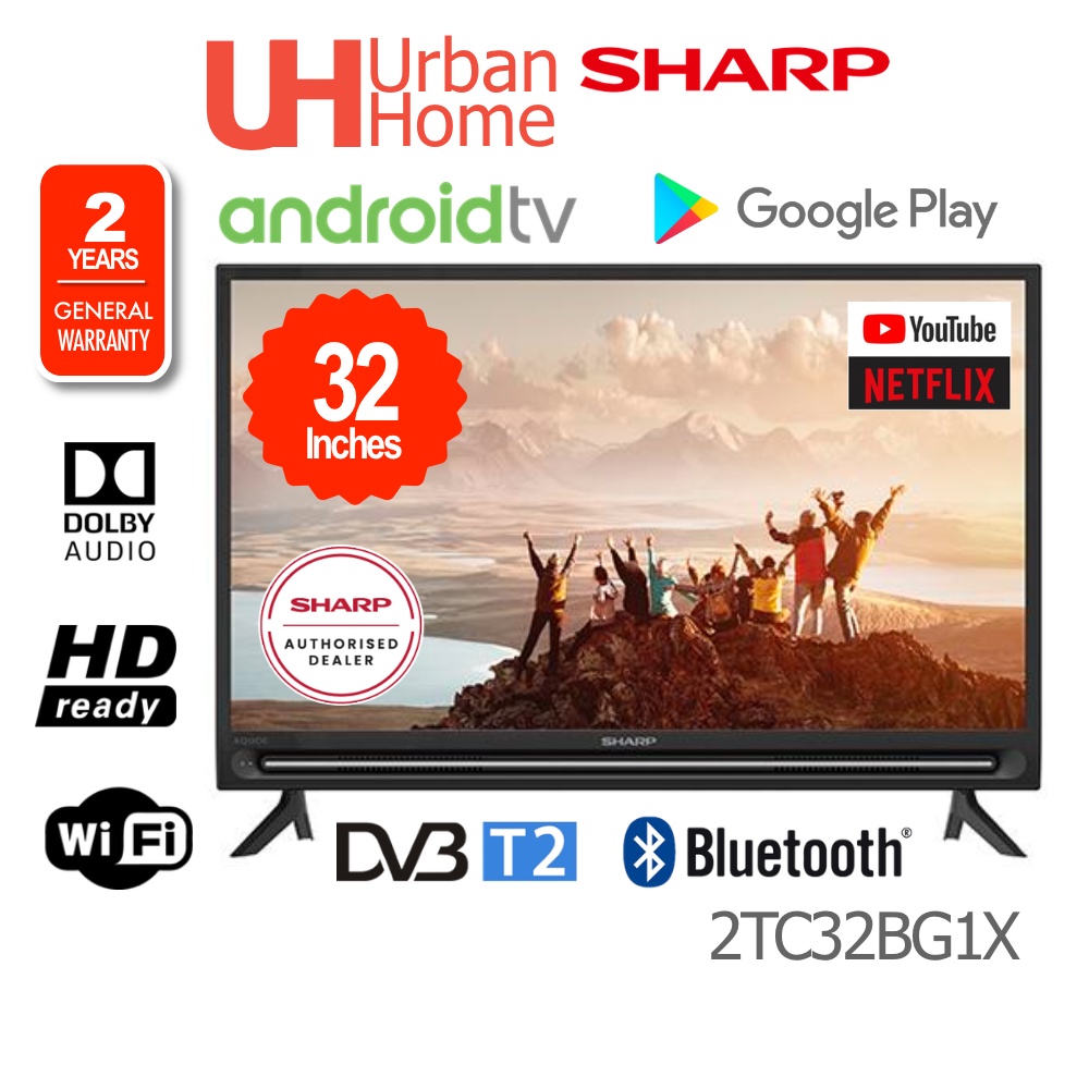 Sharp Android/Google Smart LED TV With Built-in Google Play ( 32 ...