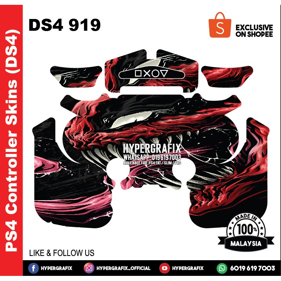 PS4 Controller DS4 SKIN (0919) | Shopee Malaysia