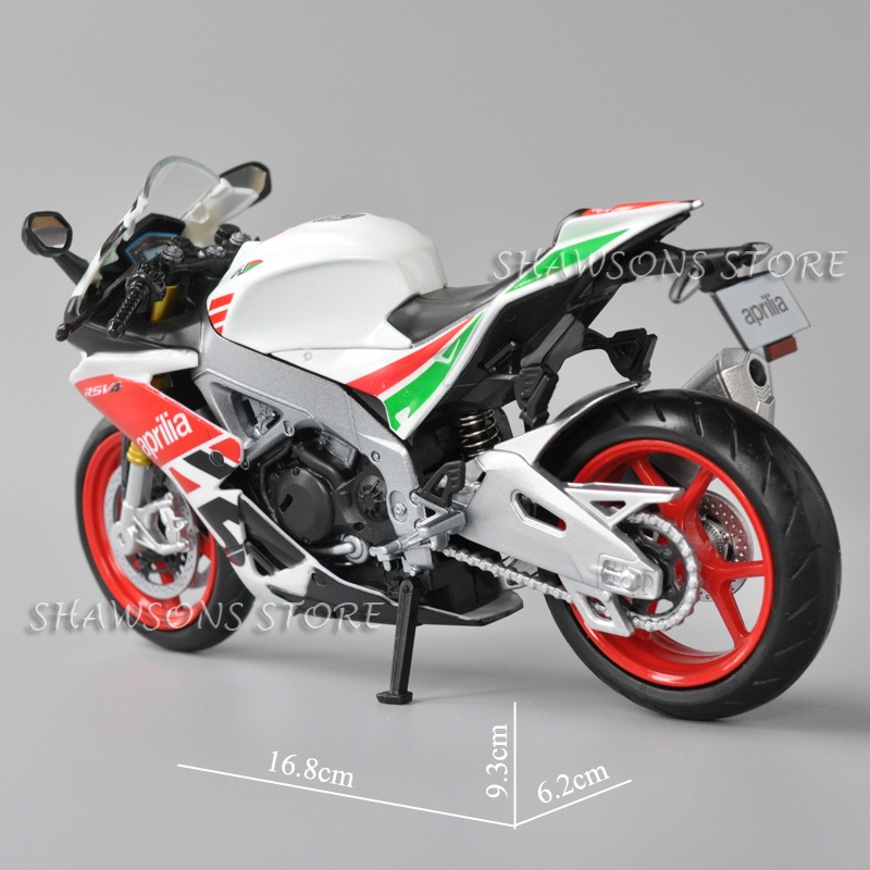 1:12 Scale Diecast Motorcycle Model Toys Aprilia RSV4 RR1000 Sport Bike Miniature Replica I.100216158