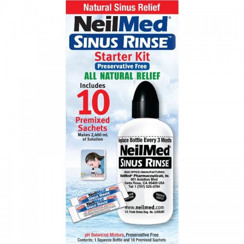 Neilmed Sinus Rinse Premixed Sachets Refill 30 S 120 S Starter Kit 1s 10s 60s Nasa Flo Neti