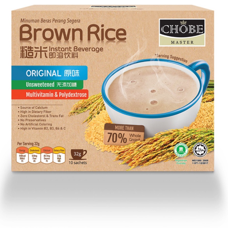 Chobe Master® Brown Rice Instant Drink (ORIGINAL) 32g X 10 Sachets ...