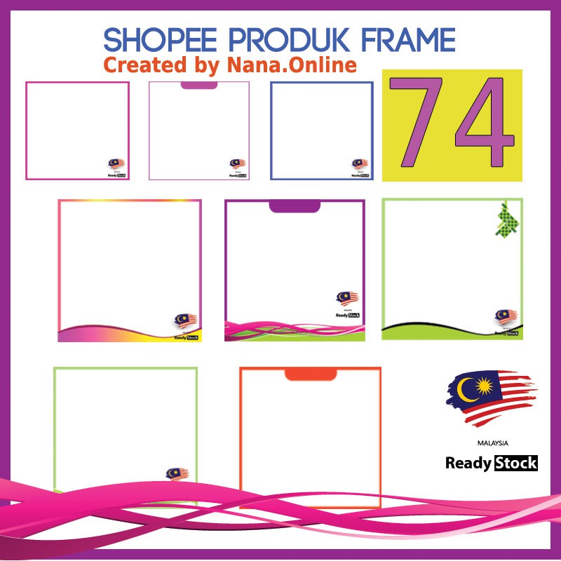 74 Simple Shopee Product Frame Template in PNG Transparent Background ...