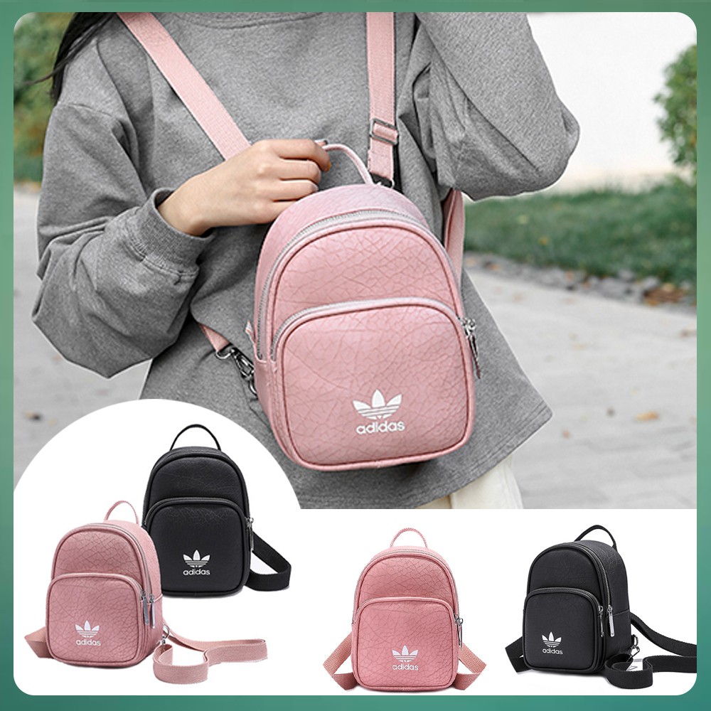 LOCAL SELLER Adidas Originals Mini Backpack Women Backpack PU Leather Bag MINI Travle Bag Shopee Malaysia