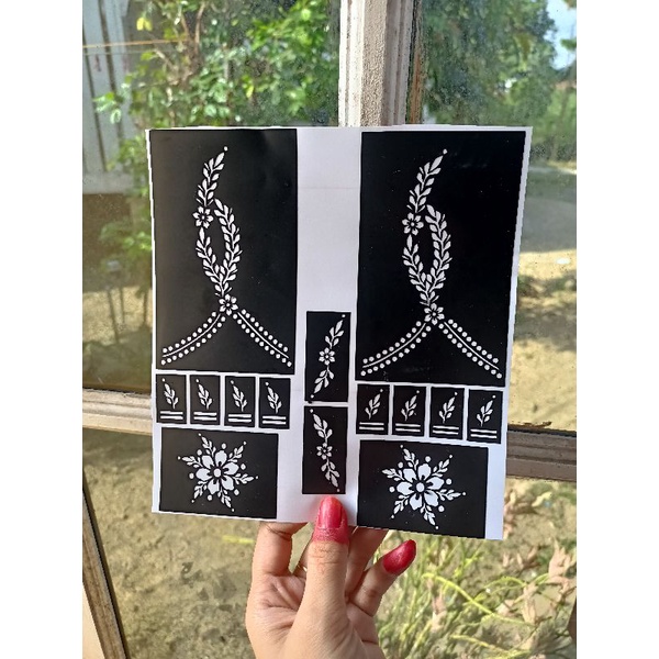 sticker henna new design/ pantas mudah dan senang/readystok | Shopee ...
