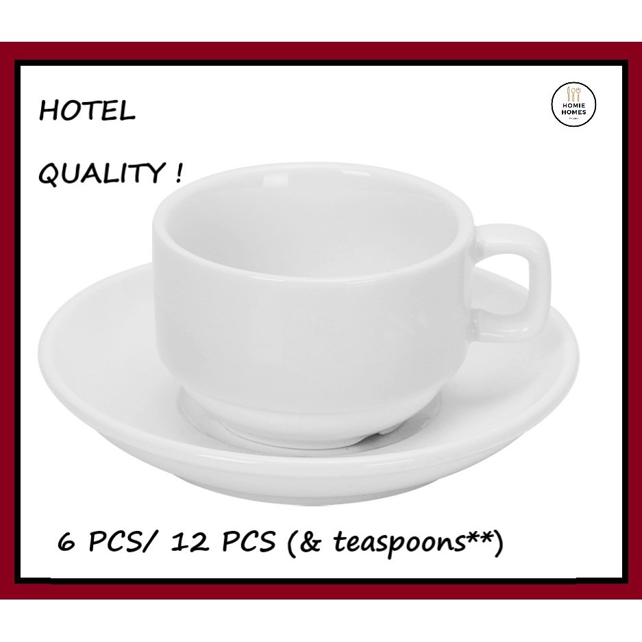 Coffee cup and saucer Set (hotel quality) dx10 Shopee Malaysia