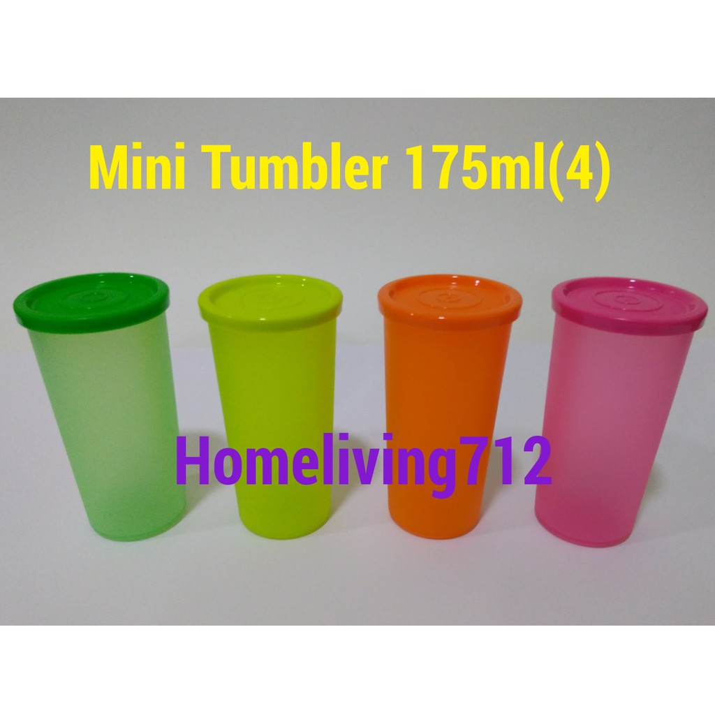 🎉SALES 🎉 Tupperware Mini Tumbler 175ml (4pcs) | Shopee Malaysia