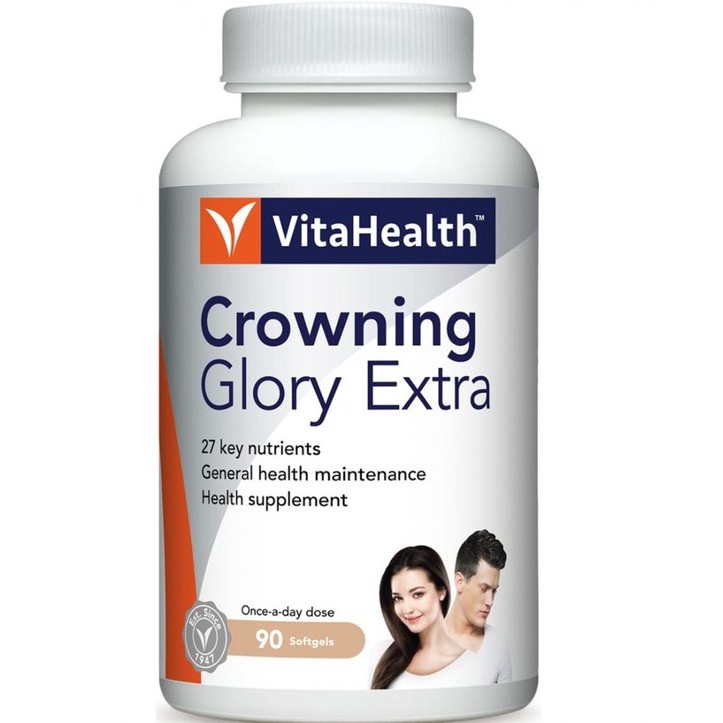 VitaHealth Crowning Glory Extra -Prevent hair thinning or hair loss ...