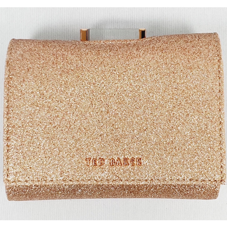 Ted Baker Glara Glitter Bobble Purse Rose Gold