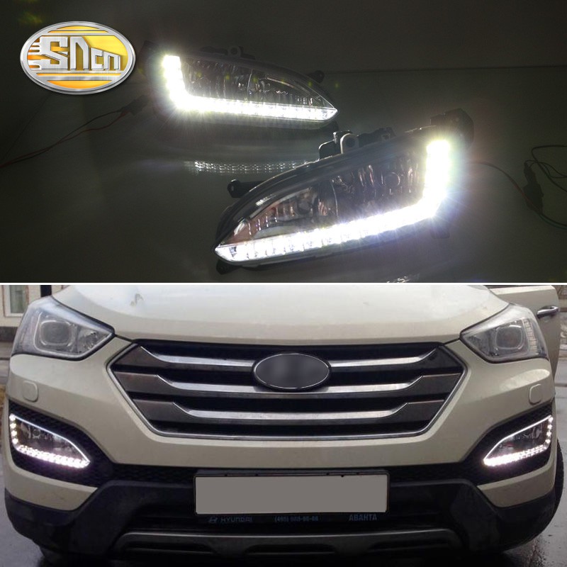 LED Daytime Running Light For Hyundai Santa Fe IX45 2013-2015 12V ...