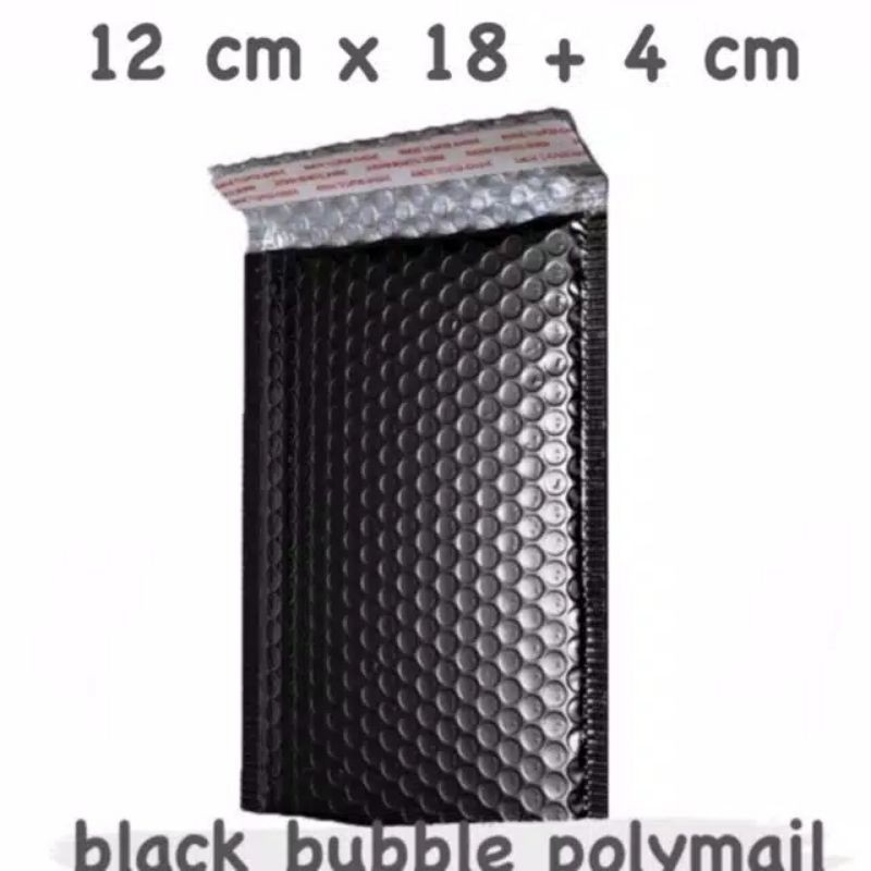 HITAM Samarinda_ Total Bubble wrap Envelope Black 12x22 (5pcs =11,000