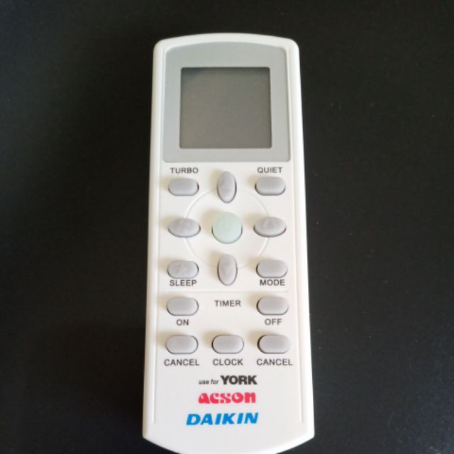 Daikin York Acson Universal Aircond Remote Control Shopee Malaysia