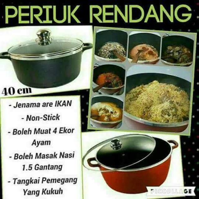 PERIUK RENDANG 40CM, 32CM & 28CM VIRAL ! | Shopee Malaysia