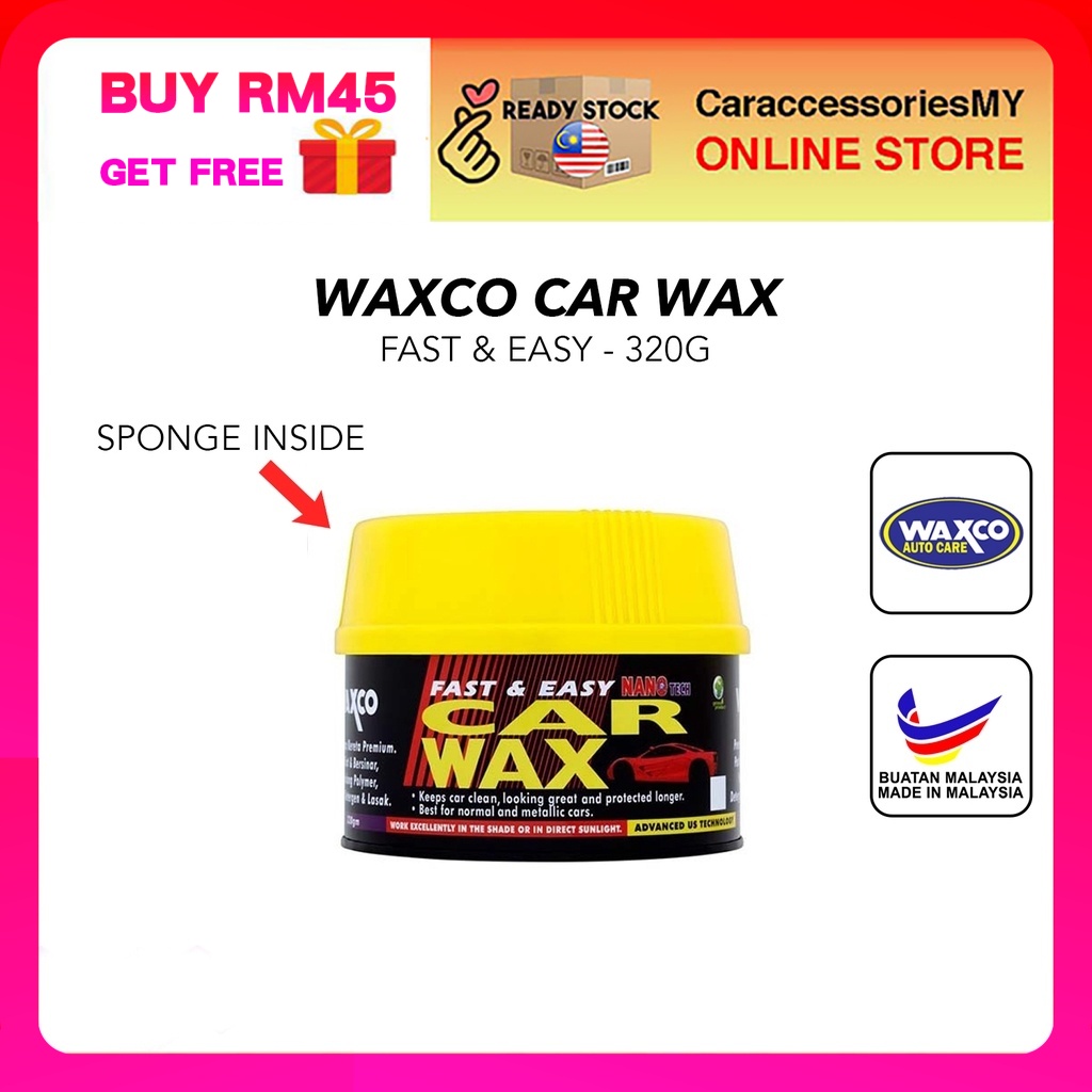 Waxco Car Wax Polish 320g fast and easy car wax and polish made in