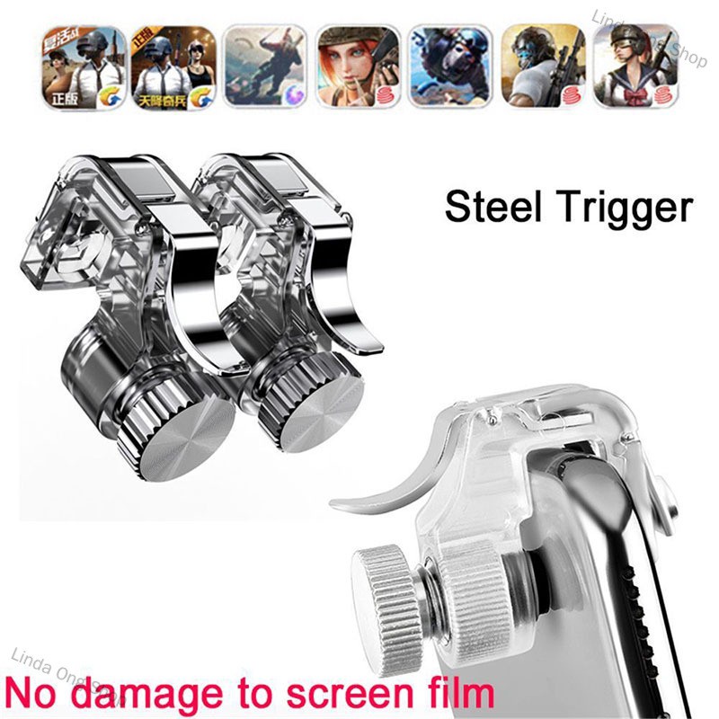 PUBG L1R1 Gaming Trigger Mobile Phone Fire Button Handle Grip Shooter ...