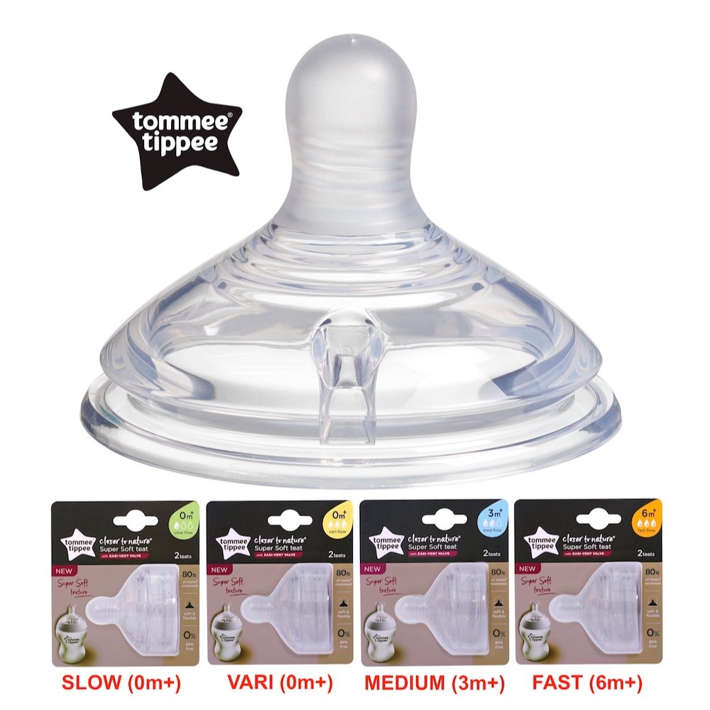 Tommee Tippee Closer to Nature Super Soft Teat (Bottle Nipple) Puting