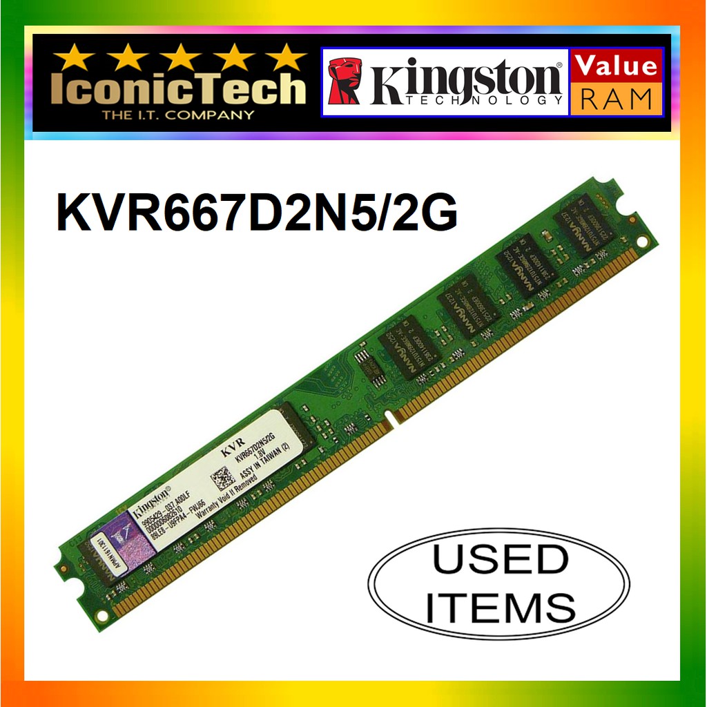 KINGSTON 2GB DDR2 667Mhz 800Mhz PC2-5300 PC2-6400 800MHZ DESKTOP