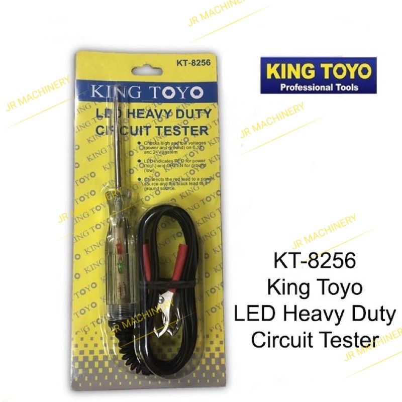 KINGTOYO /KING TOYO LED HEAVY DUTY CIRCUIT TESTER (KT-8256) | Shopee ...