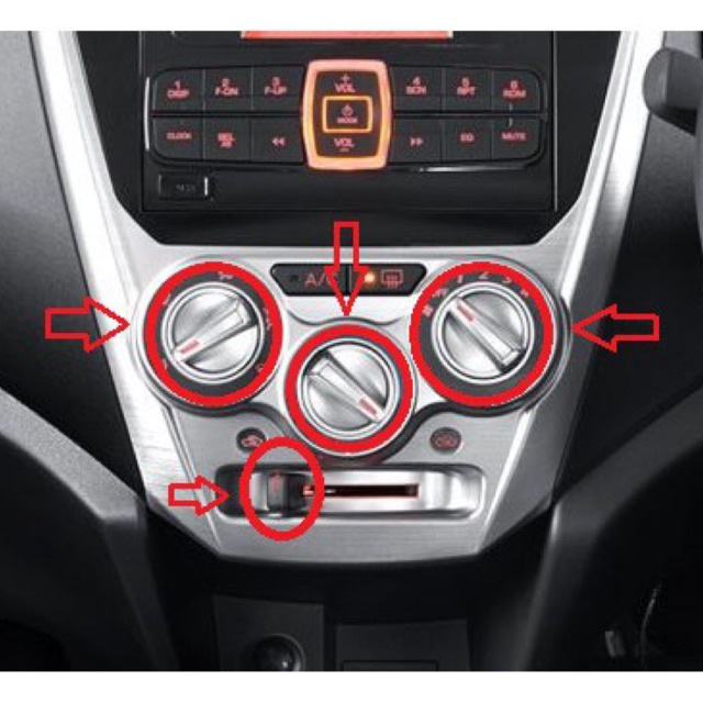 Perodua Axia Air Cond Switch Knob (Original) Shopee Malaysia