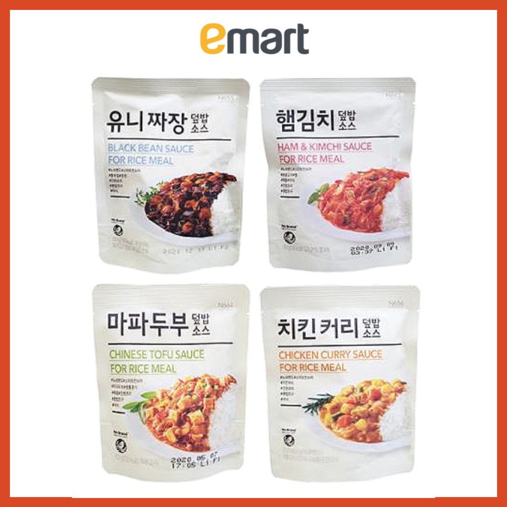 [Emart] Rice Sauce 100g (4 Flavors) / Jjajang Sauce / Ham & Kimchi ...