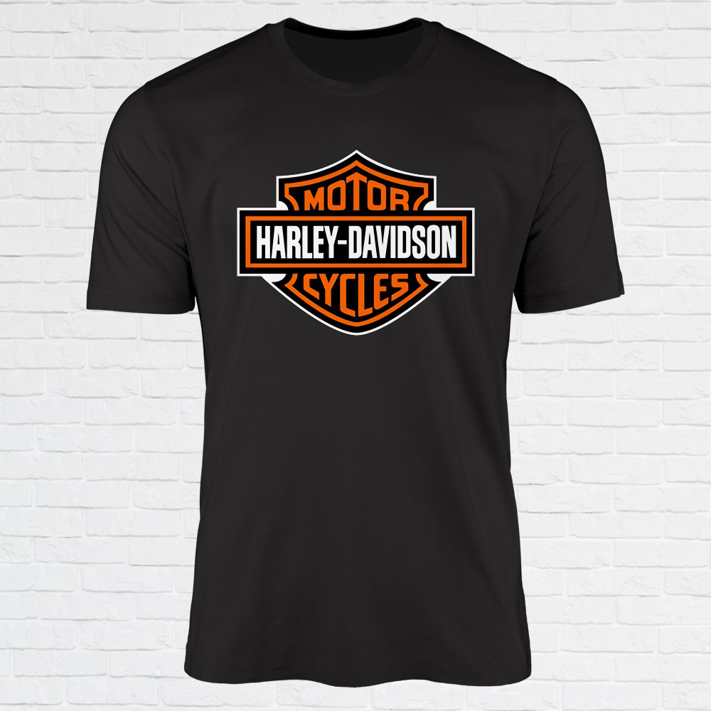 Harley Davidson Motor Unisex T-Shirt Tshirt Baju 100% Cotton | Shopee ...