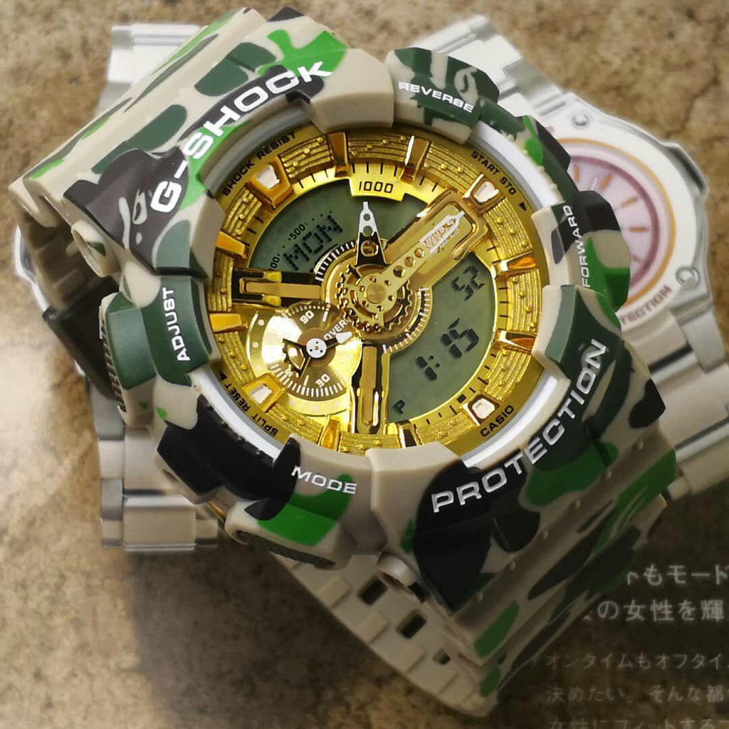 G shock Limited Edition GA110 BAPE Autolight g shock Analog G